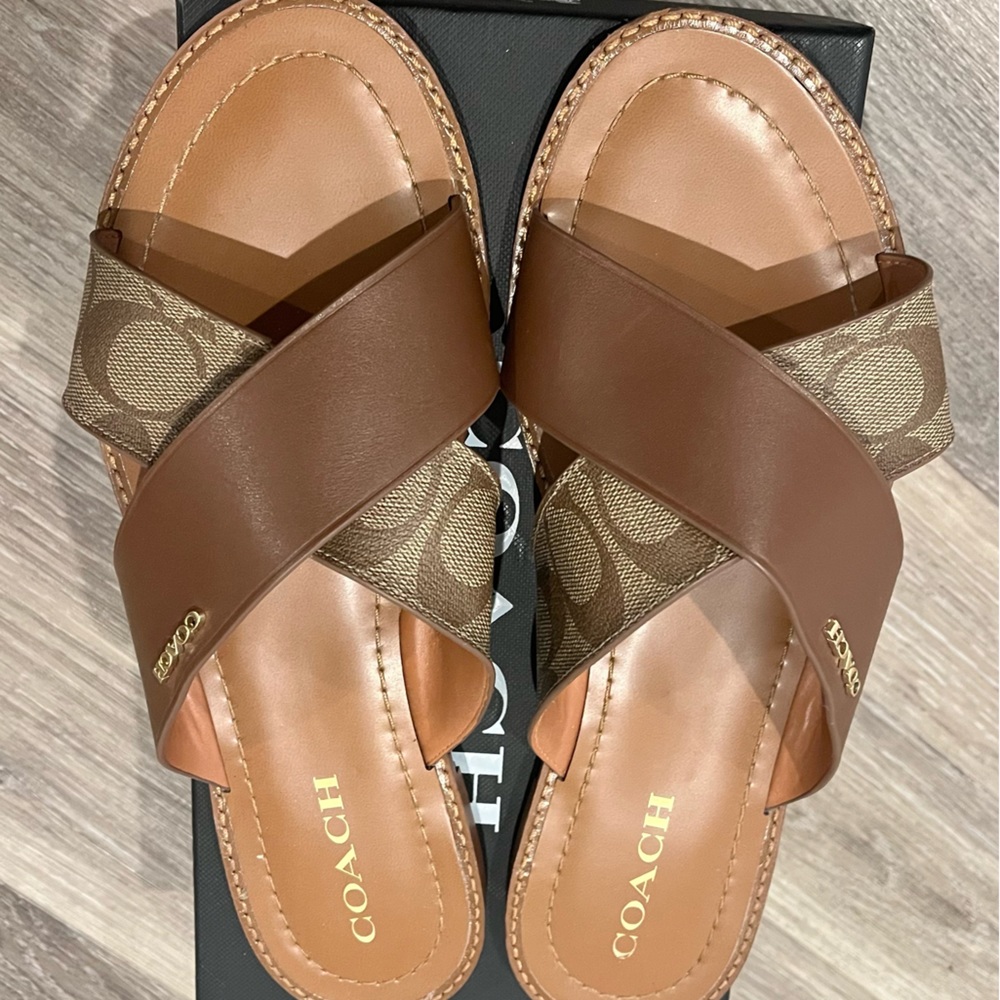 Coach Hilda Leather Sandal